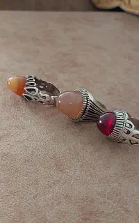 انگشترهای نقره کله قندی