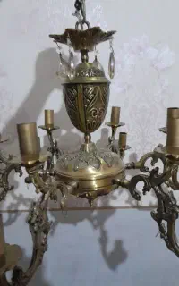 لوستر برنز سنگین 6شاخه 12شعله