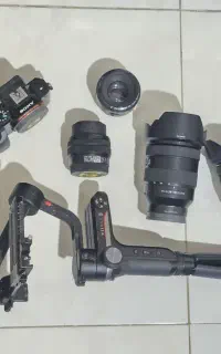 دوربینA7+گیمبال ویبل اس+لنز۲۴.۱۰۵و۲۸.۶۰سونی