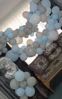 بادکنک تم آبی طوسی قیمت مناسب