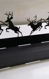 جا شمعی فلزی مشکی مات