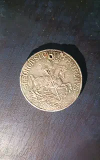 مدال قدیمی طرح سنت جورج (Saint George) و اژدها