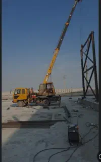 جرثقیل ۷تن و ۳ تن به صورت شبانه روزی