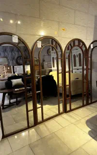 آینه قدی پنجره ای چوب روس زرکالا مدل 3