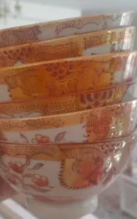 ۶ عدد کاسه ماست قدیمی