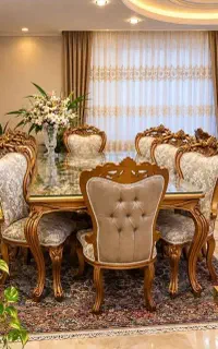 میز ناهار خوری ۸ نفره برند مبل ایران
