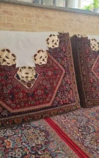 یک جفت پشتی دستبافت