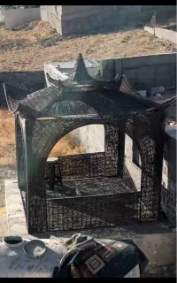 آلاچیق فلز پوشش چوپ