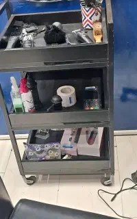ترولی آرایشگاهی چوبی چرخ دار(نو)
