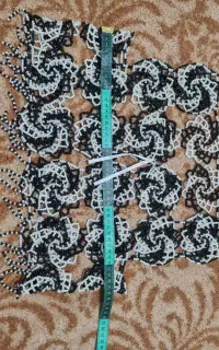 جلیقه مروارید بافی تمام دست بافت