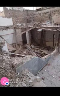 تخریب بتن  دیوار