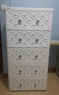 فایل 5 طبقه نگین دار سفید
