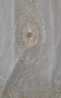 سه تیکه پرده گل برجسته