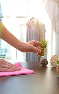 نیرو خدمات نظافتی و تدارکات سالن زیبایی