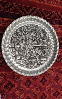 سینی قلم زنی استاد