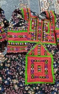 لباس دوونیم وجب ششتاری بدون رنگ رفتگی نخا