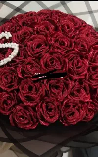 گل روبانی/ گل رز روبانی/روز دختر/دسته گل پروانه ای