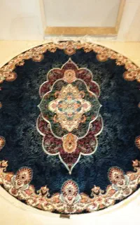فرش گرد جنس اصلی تمام نخ