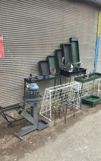 منقل کباب ایستاده 80 سانت ورق فولاد اصفهان