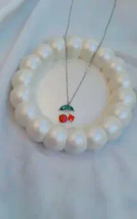 گردنبند طرح گیلاس