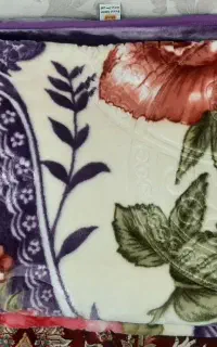 پتو گلبافت گل برجسته دونفره نو مناسب جهیزیه