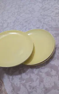 پلو خوری سرامیکی زرد رنگ