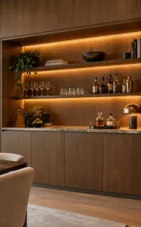 طراحی و اجرا دکوراسیون داخلی با چوب/چکی بدون سود