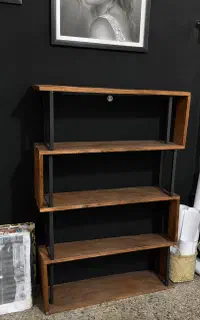 کتابخونه چوب طبیعی