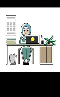 خانم جویای کار دفتری