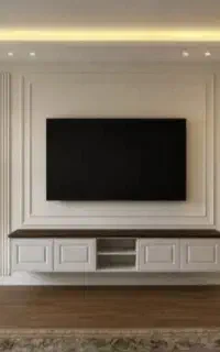 قاب بندی دیوار ،گچبری دستی واجرای تخصصی تی وی وال
