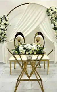 خدمات دیزاین نامزدی ، چیدن وسایل ، حنا بندان