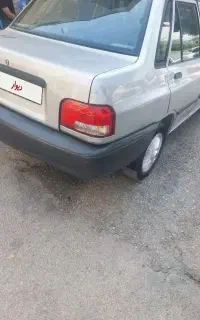 پراید مدل اخر ۹۱ بدون رنگ شاسی پلم