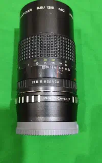 لنز سونی و کنون 135 آنالوگ اف 2.8 و 50 فیکس