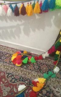سلام شیردنگ تازه بافته پر منگوله موجود هست