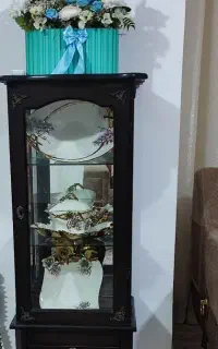 بوفه چوبی آینه دار