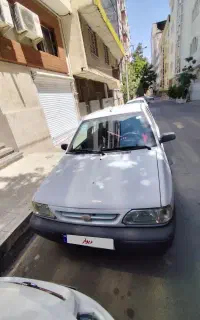 پراید ۱۳۱ مدل ۱۳۹۷،سفید،کارکرد واقعی ۸۹ هزار