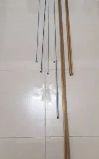 میل پرده طلایی و ساده