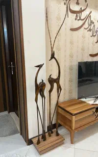 غزال جفتی، مجسمه آهو نر و ماده بلند