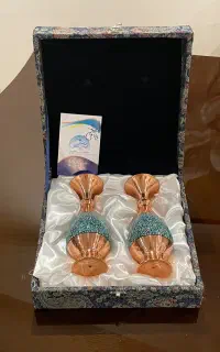گلدان صراحی فیروزه کوب