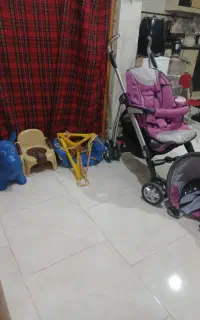کالسکه کودک تاب کودک الاغ بادی کودک