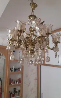 لوستر ۶شاخه برنز