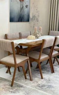 میز غذا خوری ۶نفره چوب راش
