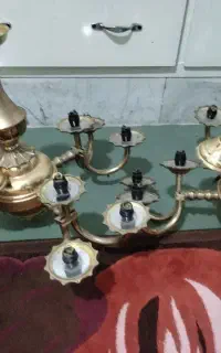دوعدد لوستر آب طلا