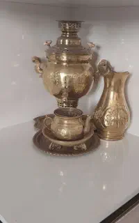 سماور برنجی ۵ لیتری