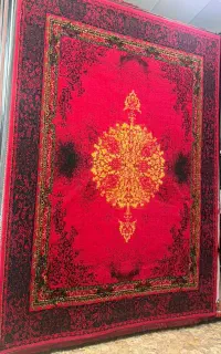 فرش واگیره ای ماشینی قرمز خوشرنگ