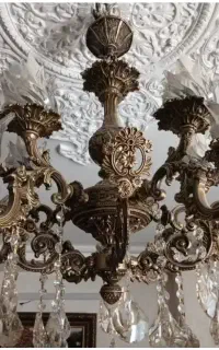 لوستر رنگ آنتیک 5شاخه 10شعله