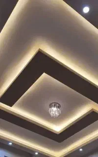 سقف فلت و لاین نوری با چک