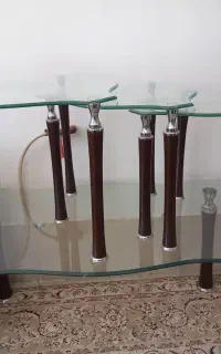 میز وگل میز شیشه ای