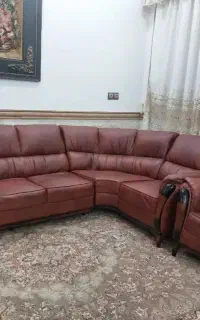 مبل هفت نفره چرمی