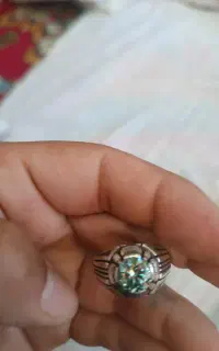 انگشتر موزانایت دست‌ساز